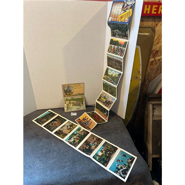 2 sets of black americana post cards -dixie land pics +souvenior photos