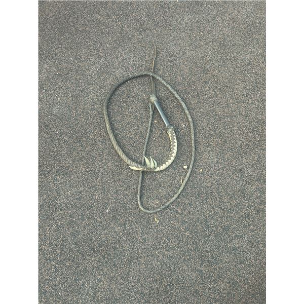 Bull whip - leather, 10' long