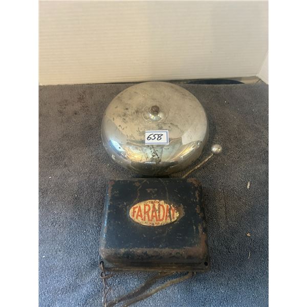 Alarm bell- chrome 8" fararay