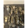 Image 4 : large lot -chorme hardware looks like some ice box hinges + handles