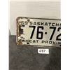 Image 2 : 1959 saskatchewan license plate