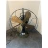 Image 1 : GE 12" brass blade fan 1920's - works all original 18"H