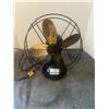 Image 1 : Diehl 9" brass blade fan- 1920's working -All original 13' H