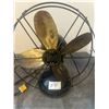 Image 2 : Diehl 9" brass blade fan- 1920's working -All original 13' H