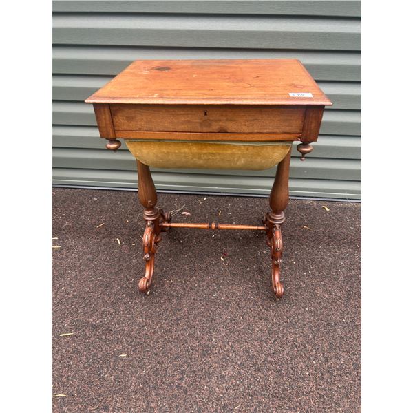 1880's sewing table -victorian -very  ornate 29Hx22"Wx18"D