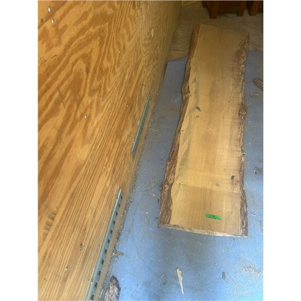 Large pc of live edge slab wood- 8' L- 22"x26"W- 3" thick
