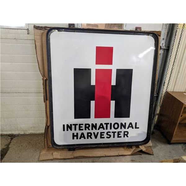 Original International Harvester (IH) Rural Dealership Sign - Porcelain, Steel Frame, 1 sided, from 