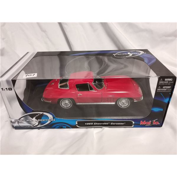 1:18 1965 corvette die cast car