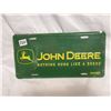Image 1 : John deer license plate, lot 1