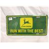 Image 1 : John deer license plate, lot 2