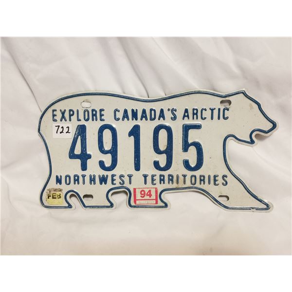 NWT license plate