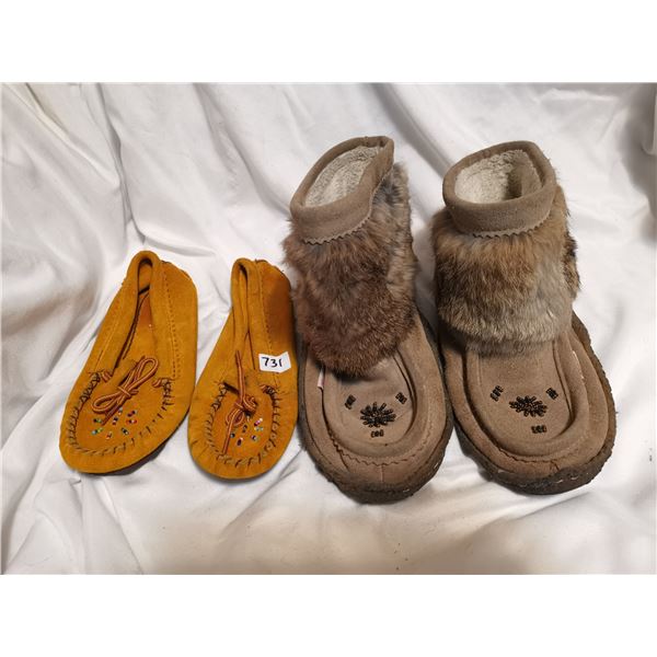 New mocassins, used mukluks