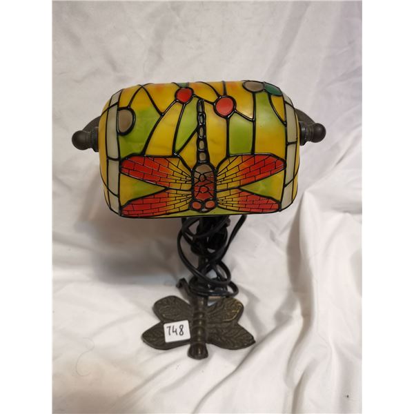 Dragonfly theme cast iron lamp