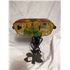 Image 3 : Dragonfly theme cast iron lamp