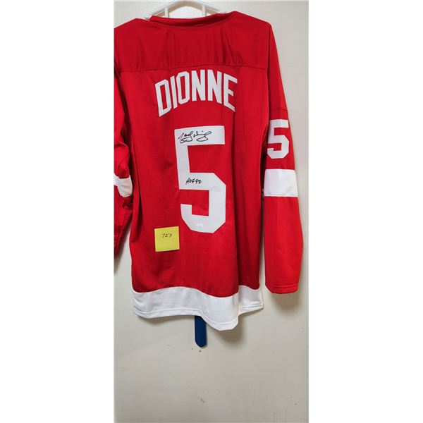 Marcel Dionne Autographed Jersey Size XL