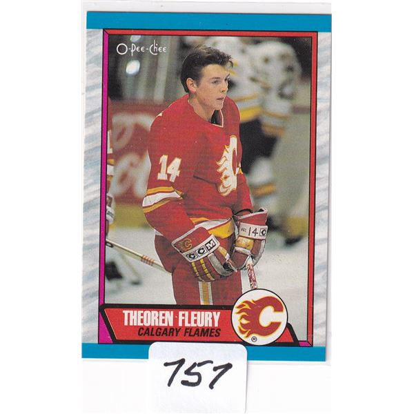 1989-90 OPC Theo Fleury Rookie Card