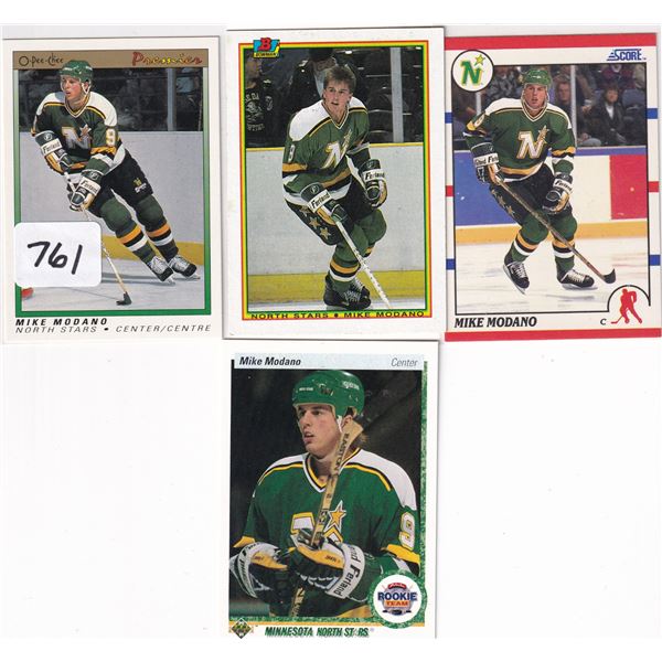 Lot of 4 Mike Modano Rookie Cards
