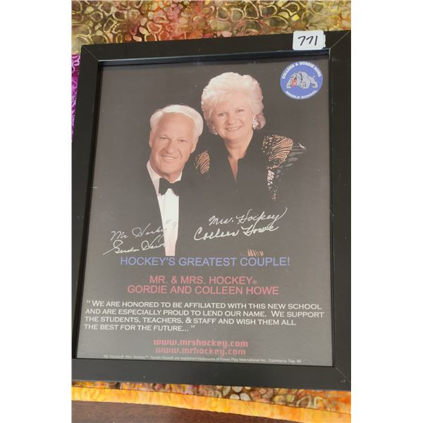 Gordie & Colleen Howe Autographed Photo