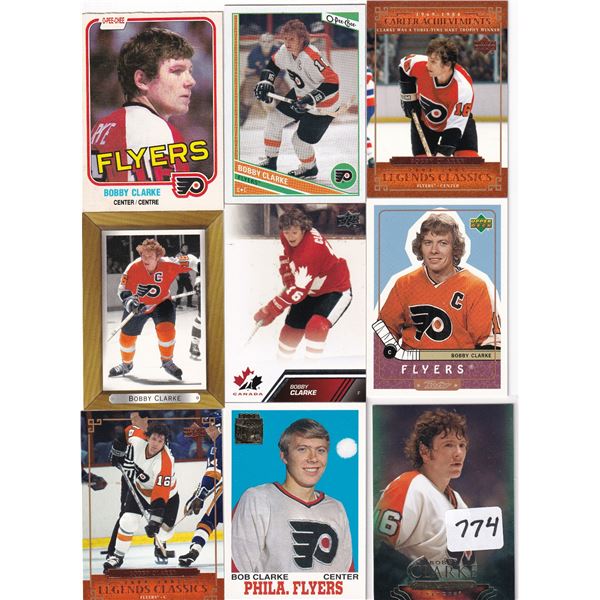 Lot of 9 Bobby Clarke Cards