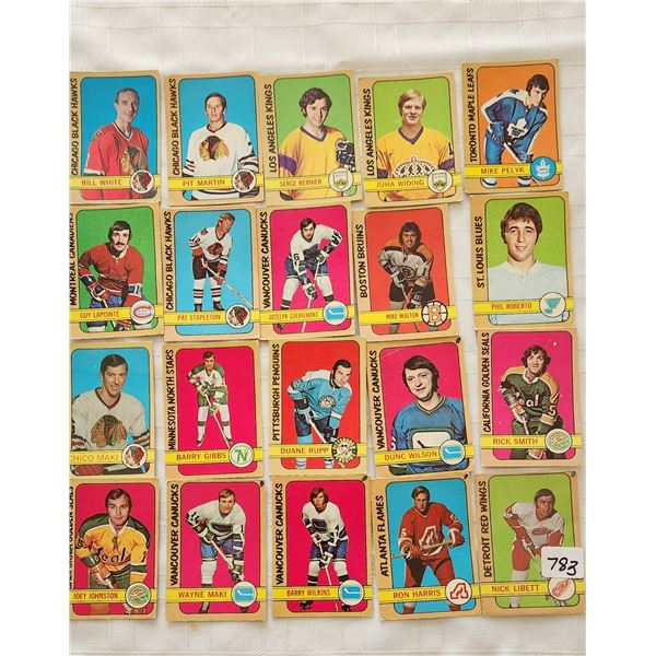 Lot of 20 1972-73 OPC Cards