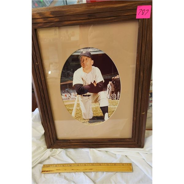 Mickey Mantle Framed Photo