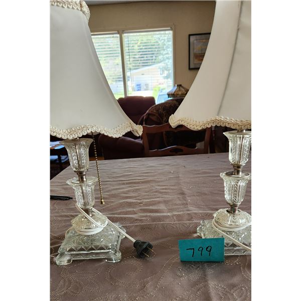 Pair of Art Deco Bedroom Lamps