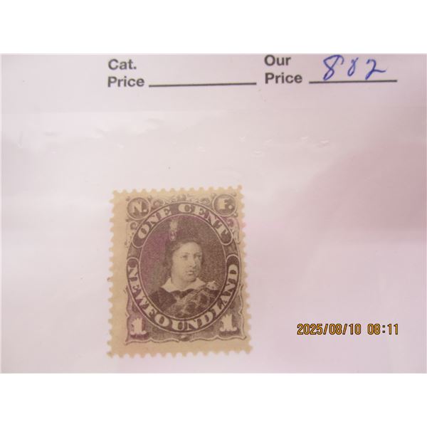 1 Cent Newfoundland Prince of Wales OG LH Never Used