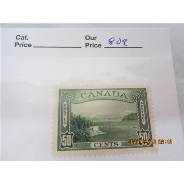 Canada 50 Cent Vancouver Harbor OG, LH Never Used