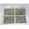 Image 1 : Canada 4 Block 1939 Elizabeth and Margret OG NH Never Used