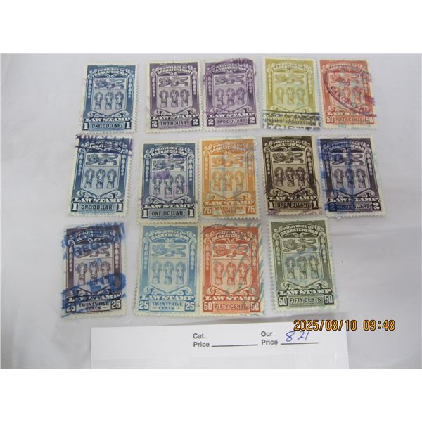 14 Saskatchewan Law Stamps