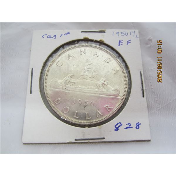 Canadian 1950 Silver Dollar