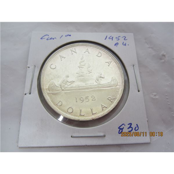 Canadian 1952 Silver Dollar