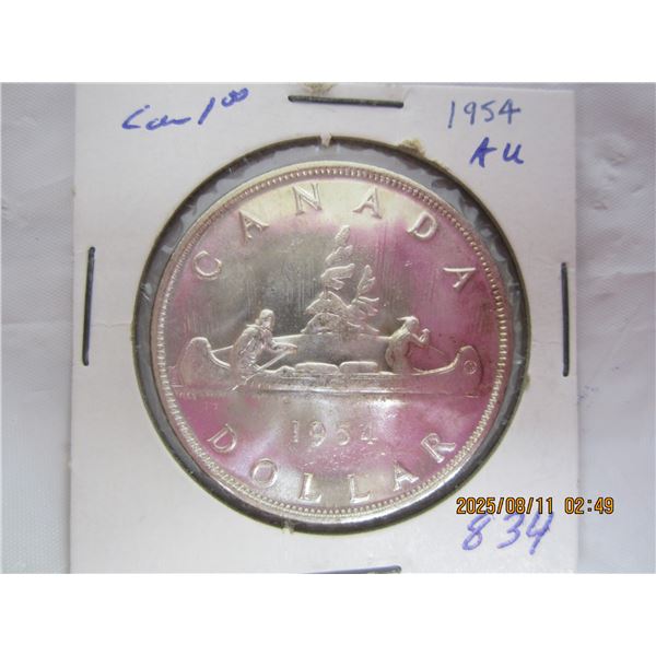 1954 Canadian Silver Dollar