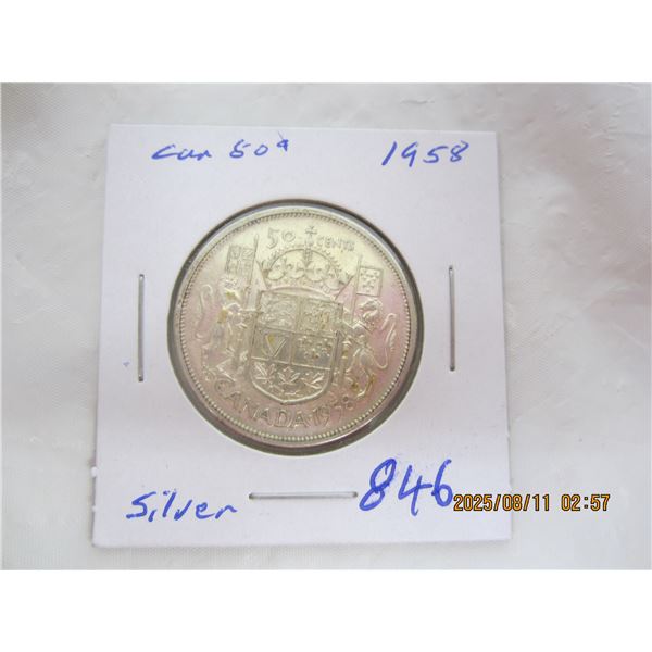Canadian Silver Fifty Cent Piece