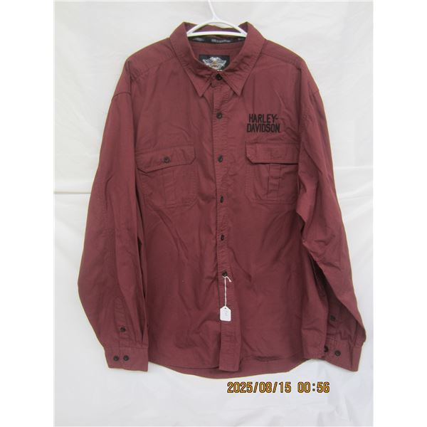 Vintage Harley Davidson Dress Shirt Size 2XL