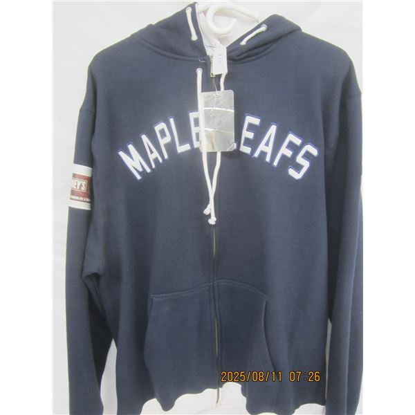 Vintage Toronto Maple Leafs Zip Up Hoodie  Size Large New with Tags