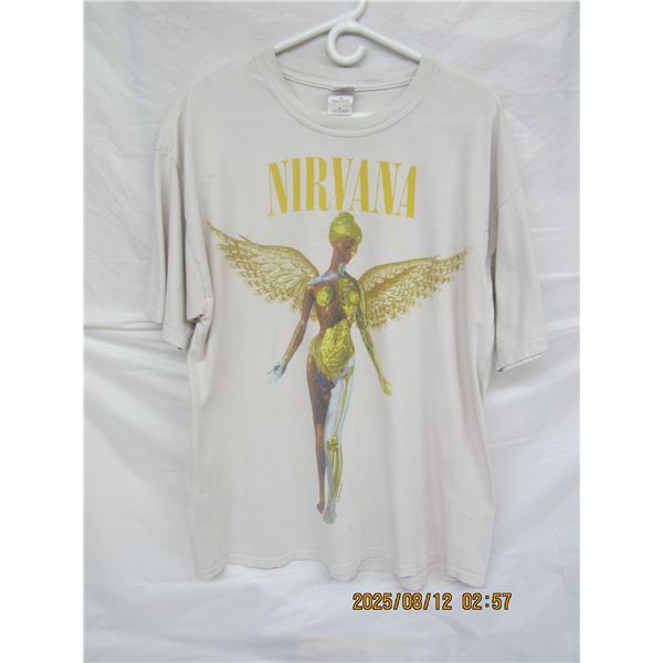 Authentic Nirvana 1993 Concert Shirt made by Gildan Size XL Rare Item