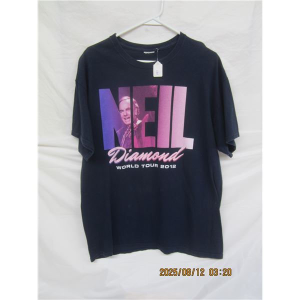 Vintage Neil Diamond 2012 Tour Concert Shirt Size Large