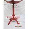 Image 4 : Fully Adjustable Tractor Seat Bar Stool Cast Iron 25 Inches Tall Before Adjustment for Height