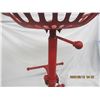 Image 6 : Fully Adjustable Tractor Seat Bar Stool Cast Iron 25 Inches Tall Before Adjustment For Height