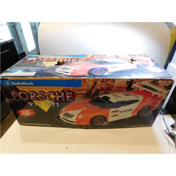 RADIO SHACK RC CAR AND BOX, VINTAGE