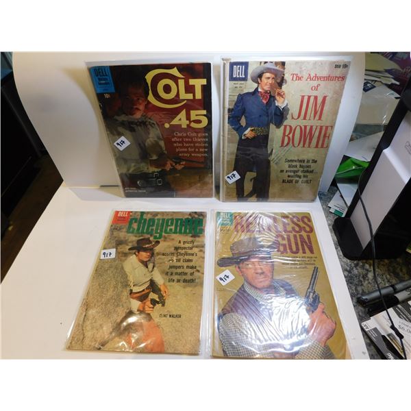 4- TEN CENT WESTERN COMICS BY DEL