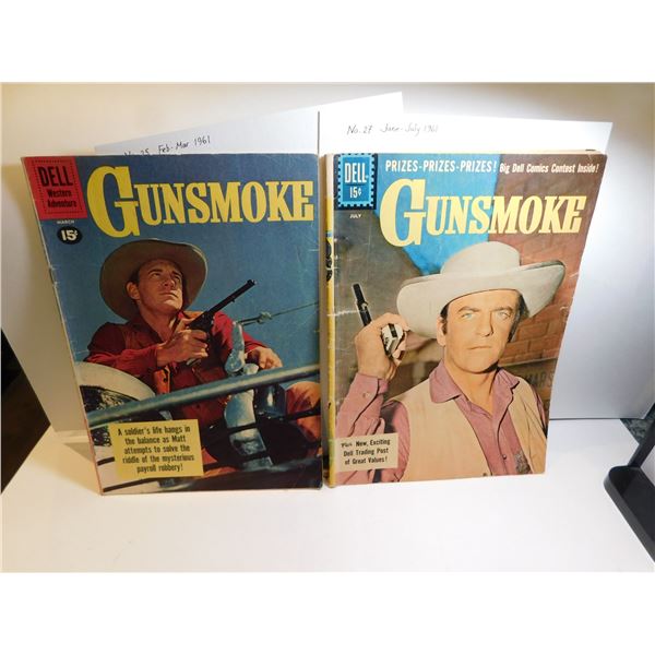 2-GUNSMOKE, TV SHOW COMICS, DEL 15 CENT