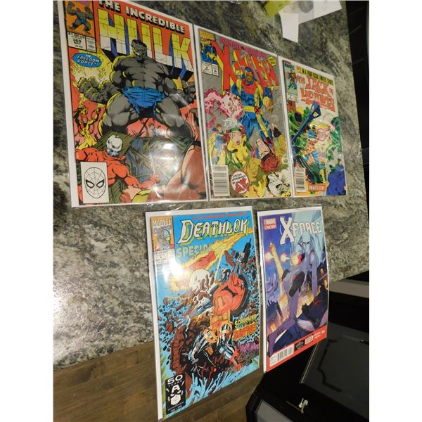 5 VARIOUS MARVEL COMICS