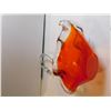 Image 5 : ART GLASS SWAN CANDY DISH, ORANGE
