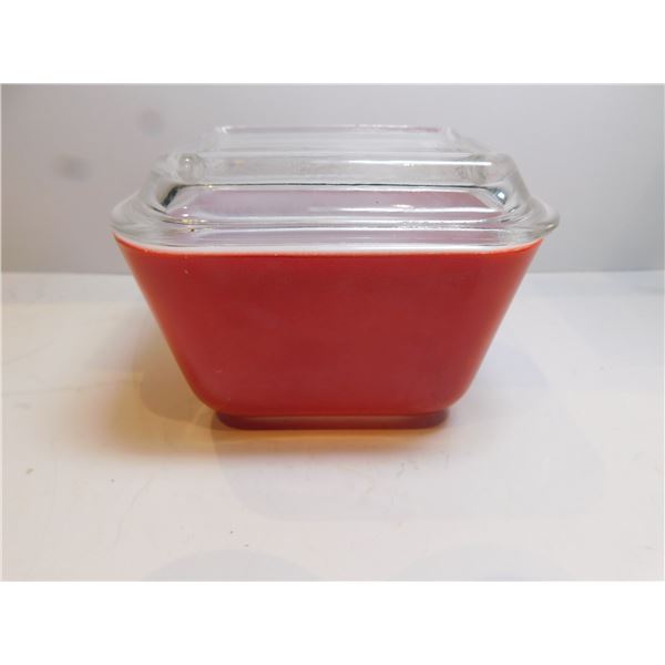 RED 501 BUTTER DISH AND LID