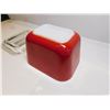 Image 6 : RED 501 BUTTER DISH AND LID