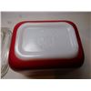 Image 7 : RED 501 BUTTER DISH AND LID