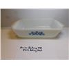 Image 1 : #441 ANCHOR HOCKING CASSEROLE DISH 5 X 9 BLUE CORNFLOWER