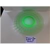 Image 1 : 10” URANIUM GLASS SUPPER PLATE “GLOWS BRIGHTLY”